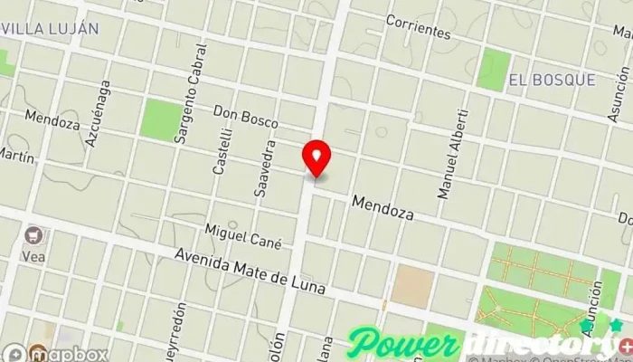 mapa de Centro Médico Ejercito del Norte Centro médico en San Miguel de Tucumán