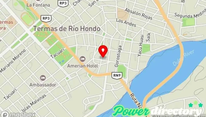 mapa de Centro Médico Fleming Termas  en Termas de Río Hondo