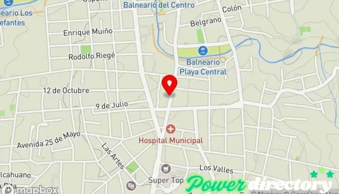mapa de Centro Médico Integral San Martín Centro médico en Mina Clavero