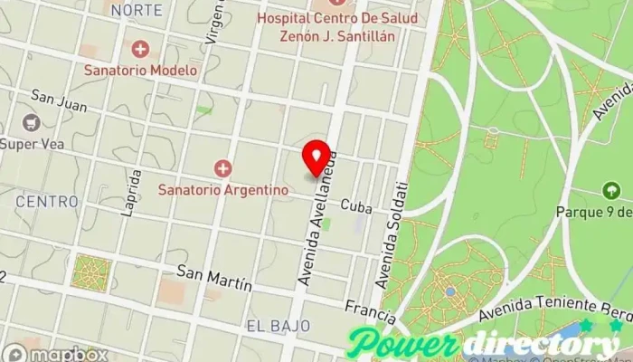 mapa de Centro Médico Laboral del Noa SRL Centro médico en San Miguel de Tucumán