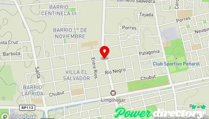 mapa de Centro médico Patagonia Clínica especializada en Chimbas