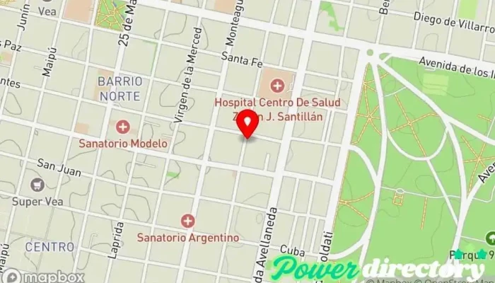 mapa de Centro Médico San Roque Centro médico en San Miguel de Tucumán
