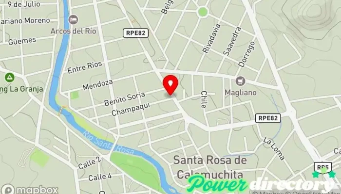 mapa de Centro Médico Sanarte Médico en Santa Rosa de Calamuchita