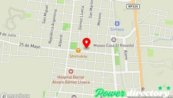 mapa de CENTRO MEDICO SIMOCA Centro médico en Simoca