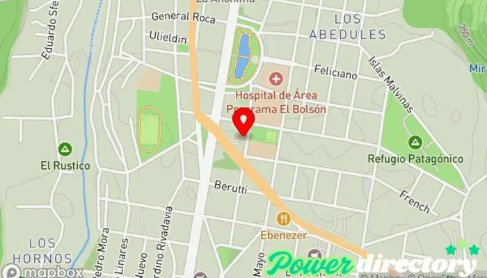 mapa de Centro Medico y de diagnostico del sur Centro médico, Laboratorio, Médico especializado en medicina laboral en El Bolsón