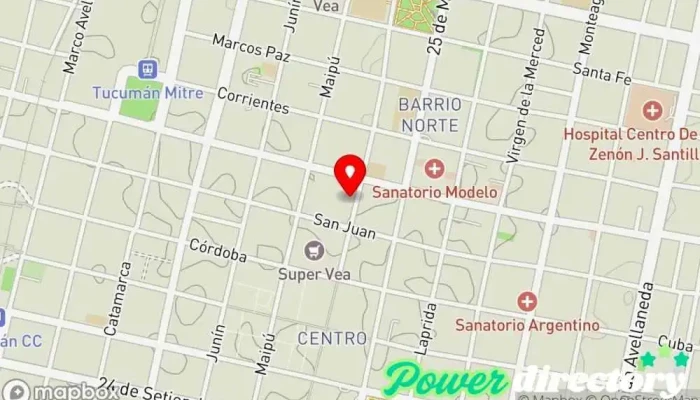 mapa de Centro Radiológico Luis Méndez Collado Centro de diagnóstico por imagen, Centro de diagnóstico, Radiólogo en San Miguel de Tucumán