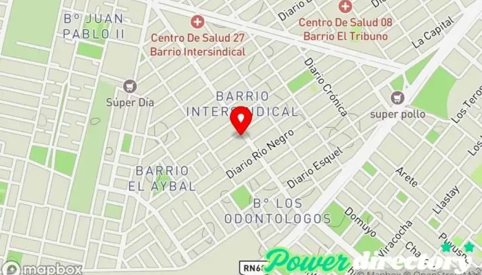 mapa de Centro Terapéutico Honorato Pistoia Fisioterapeuta en Salta