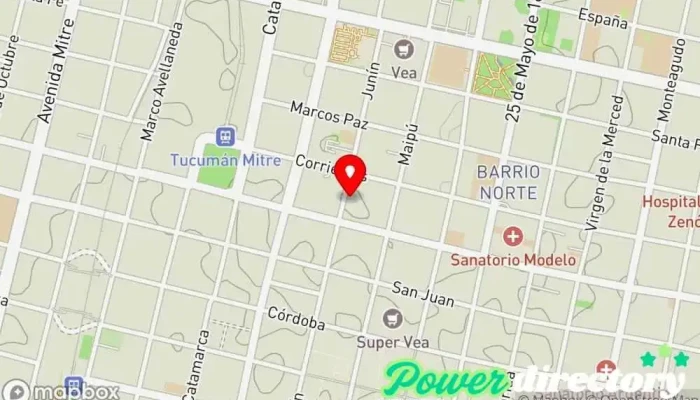 mapa de CE.RE.NOA. Centro de rehabilitación, Centro médico en San Miguel de Tucumán