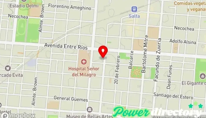 mapa de Ceres Salta - Rehabilitacion Clínica de fisioterapia en Salta