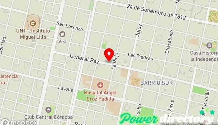 mapa de CE.RE.T. - CENTRO DE REHABILITACIÓN TRAUMATOLÓGICA Centro médico en San Miguel de Tucumán