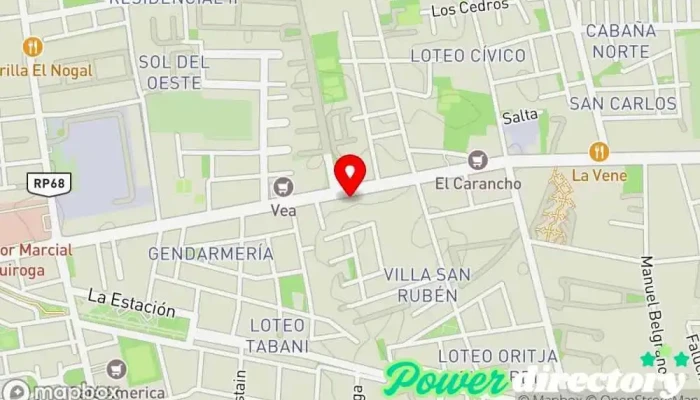 mapa de CERI CENTRO ESPECIALIZADO REHABILITACION INTEGRAL  en Rivadavia