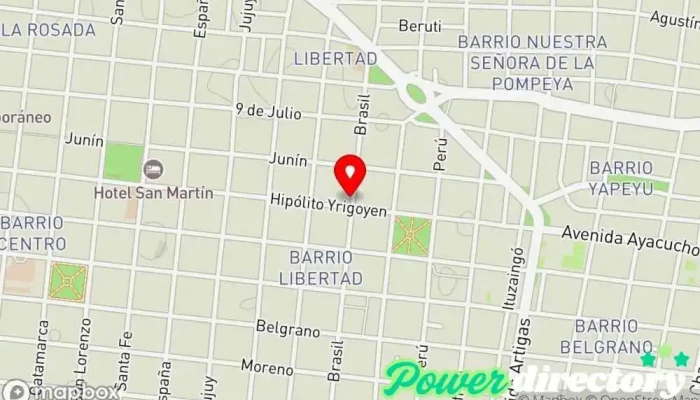 mapa de Ce.R.Ki.De. Clínica de medicina deportiva en Corrientes