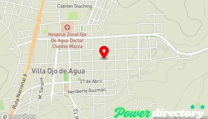 mapa de CIC MUNICIPAL VILLA OJO DE AGUA Centro de salud comunitario en Villa Ojo de Agua
