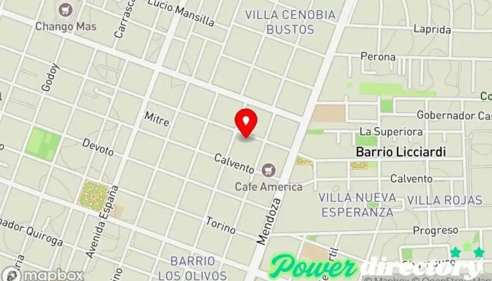 mapa de Cinco Sentidos Pasteleria Panadería en San Juan