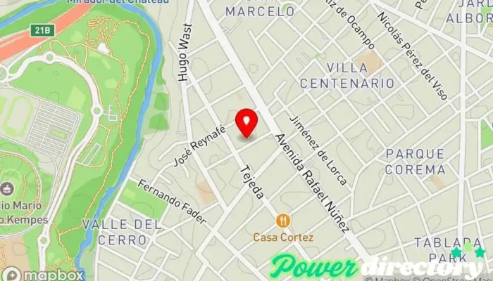 mapa de CINESIO Rehabilitación Clínica de fisioterapia en Córdoba