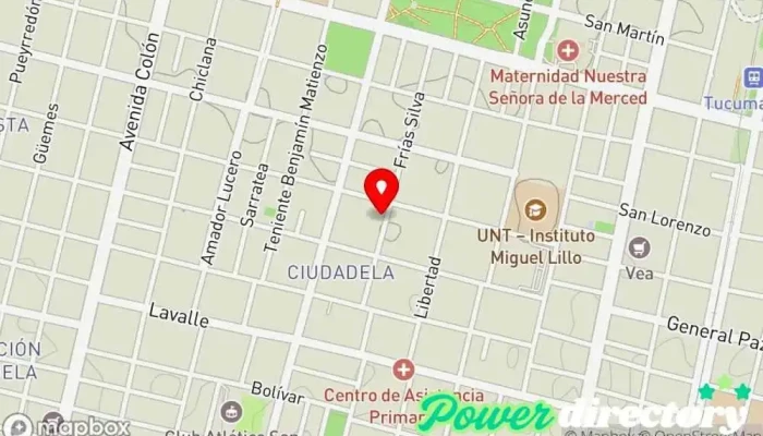 mapa de Cinesis Comercio en San Miguel de Tucumán