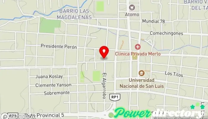 mapa de Cire Fisioterapeuta en Merlo