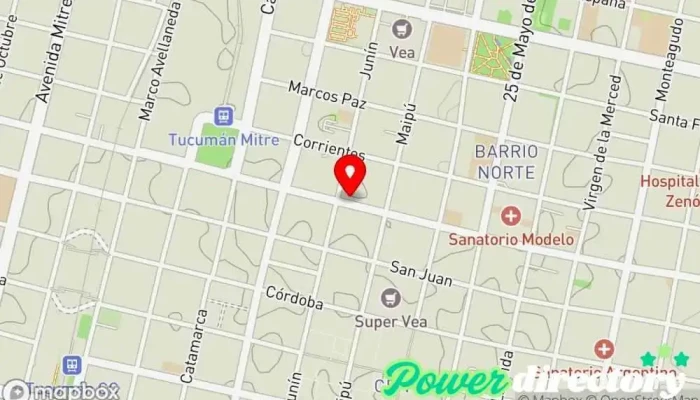 mapa de CIRENE centro Integral de Rehabilitación Neurológico Centro de rehabilitación en San Miguel de Tucumán