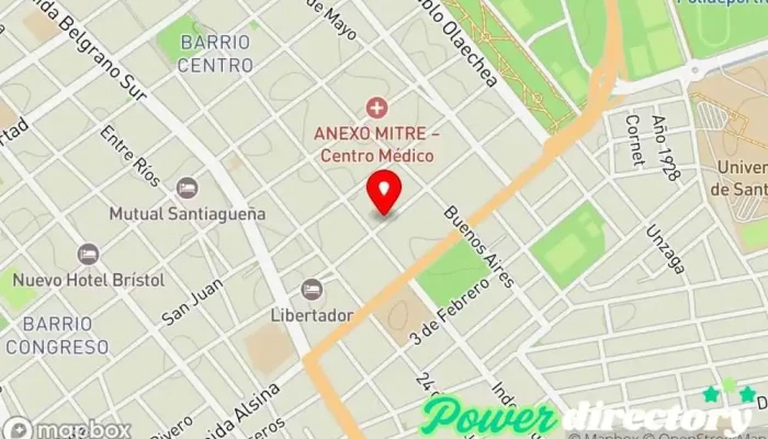 mapa de Cityo S.R.L. Clínica ortopédica en Santiago del Estero