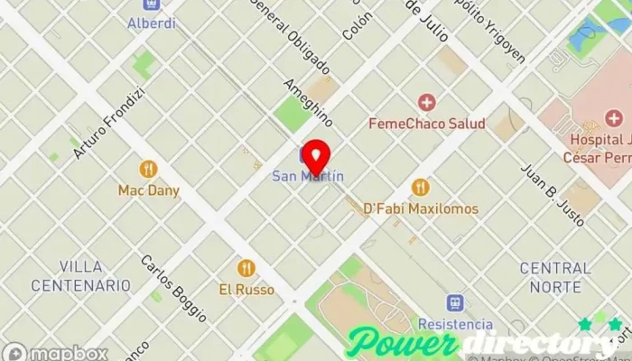 mapa de Cked Fisioterapeuta en Resistencia