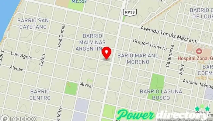 mapa de CLARA CARPIO - REPOSTERIA Y HELADERIA Heladería, Taller de maquinaria en Goya