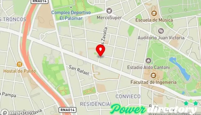 mapa de Clínica Alvear Especialidades para el Adulto & Estetica Clínica ambulatoria en San Juan
