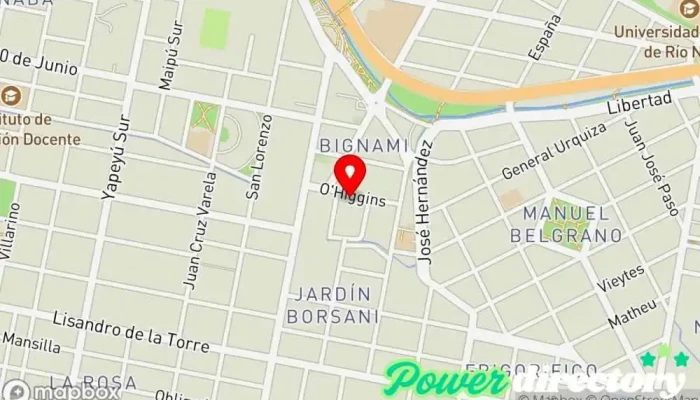 mapa de Clinica Central SA Centro de salud y bienestar, Médico, Servicio de emergencias, Kinesiólogo, Laboratorio de análisis clínicos, Nutricionista, Servicio de salud ocupacional, Hospital privado, Centro de rehabilitación en Villa Regina