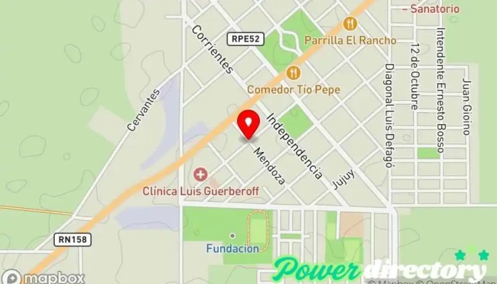 mapa de Clinica Guerverof Hospital en Pozo del Molle