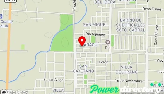 mapa de Clínica Plenus Servicios médicos locales en Curuzú Cuatiá