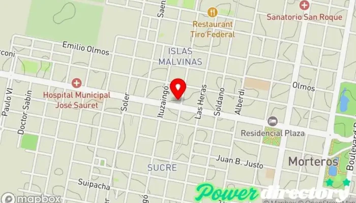 mapa de Clinica Privada San Jose SRL Clínica ambulatoria en Morteros