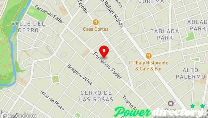 mapa de Clínica Rita Bianchi Centro de rehabilitación en X5003DEQ