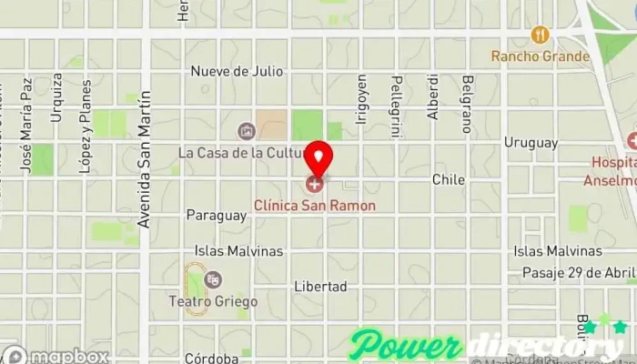 mapa de Clínica San Ramon SRL Clínica ambulatoria, Médico en Gral. José de San Martín