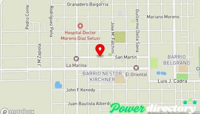 mapa de Cobro Express Servicio de transferencias de dinero en Santa Sylvina