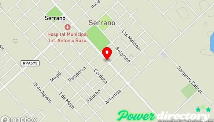 mapa de Cobro Express Servicio de transferencias de dinero en Serrano