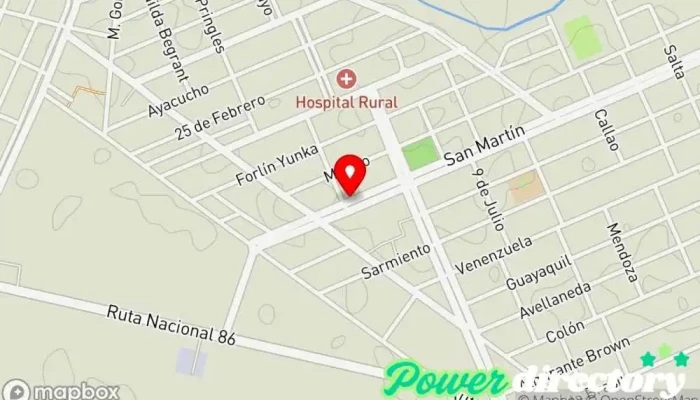 mapa de Cobro Express Servicio de transferencias de dinero en Villa Gral. Guemes