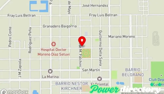 mapa de COMISARIA SANTA SYLVINA Policía nacional en Santa Sylvina