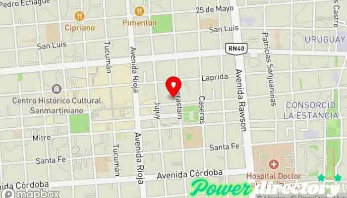 mapa de Confiteria Paris Panadería en San Juan