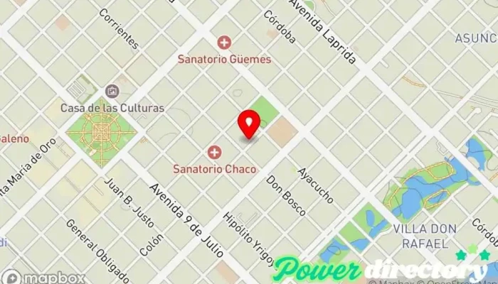 mapa de Consultorio de Kinesiología Fisioterapeuta en Resistencia
