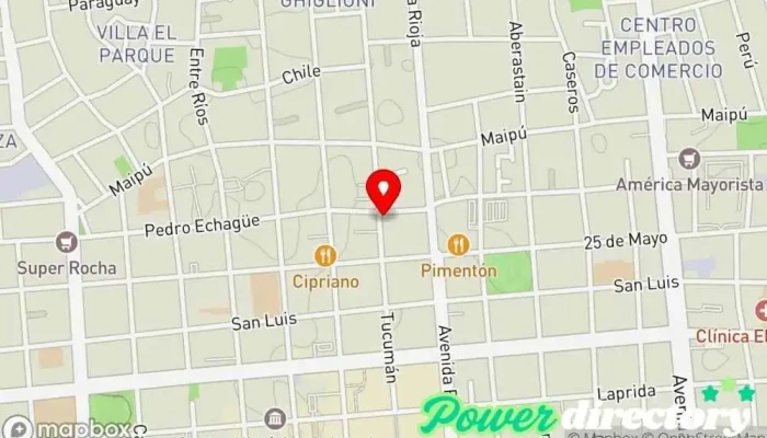 mapa de Consultorio de kinesiologia y fisioterapia Centro médico en San Juan