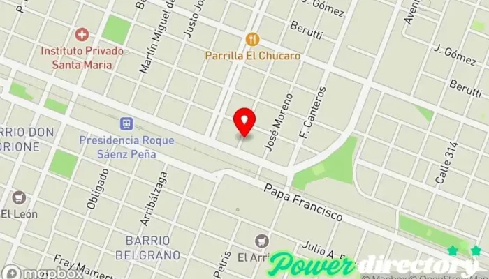 mapa de Consultorio Kinesico Lic. Mauricio Martinez Fisioterapeuta en Sáenz Peña