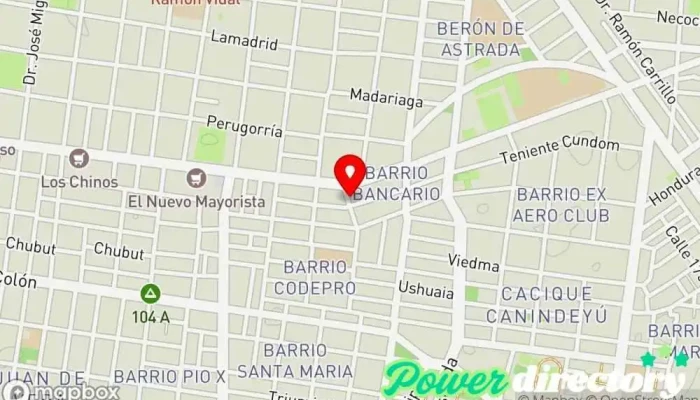 mapa de Consultorio San Agustín Kinesiología. Centro de rehabilitación, Masajista en HQP