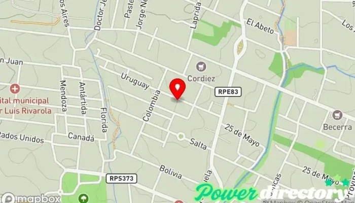 mapa de Consultorios Kochmann - kinesiologia y fisioterapia Kinesiólogo en Villa Gral. Belgrano