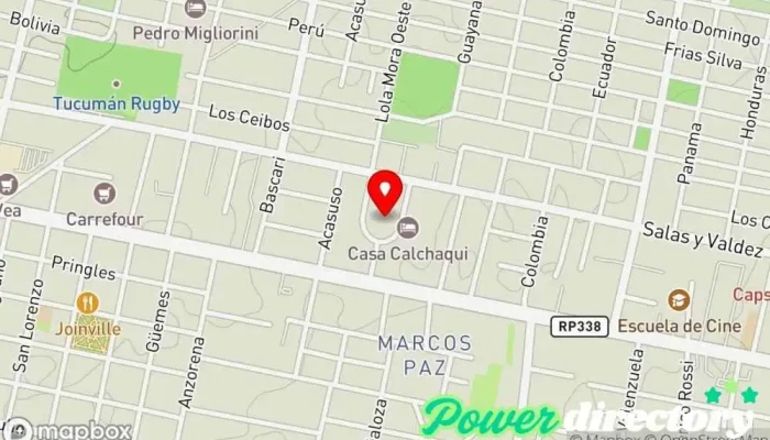 mapa de Consultorios Lola Mora Psicólogo en Yerba Buena