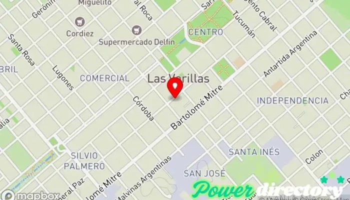mapa de Consultorios SER (Rehabilitación y Reeducación) Oficina médica en Las Varillas
