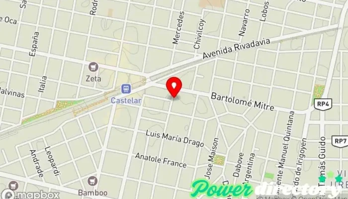 mapa de Cooperativa Castelar de Crédito Ltda. Banco en Castelar