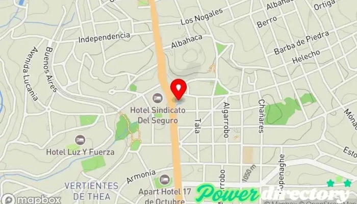 mapa de Cooperativa Villa Giardino Proveedor de servicios de telecomunicaciones, Cooperativa de crédito federal en Villa Giardino