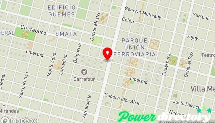 mapa de Corazón Contento Pastelería en Villa Mercedes