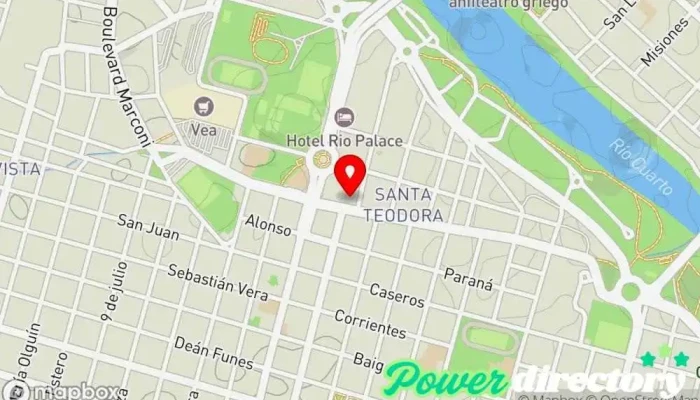 mapa de Corpore Gimnasio en Río Cuarto