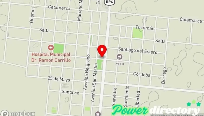 mapa de Correo Argentino - Sucursal Santa Eufemia Oficina de correos en Santa Eufemia