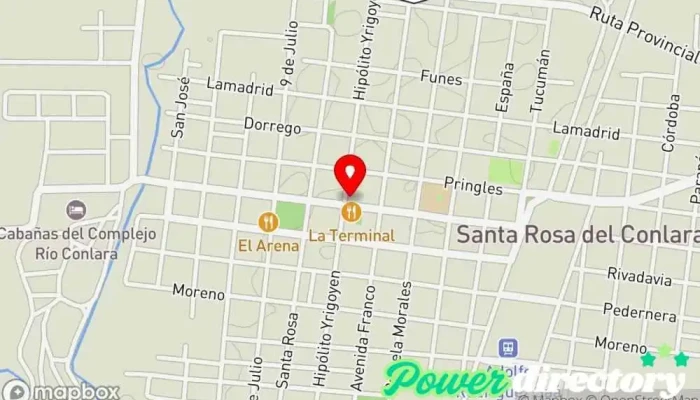 mapa de Correo Argentino - Sucursal Santa Rosa del Conlara Oficina de correos en Santa Rosa del Conlara